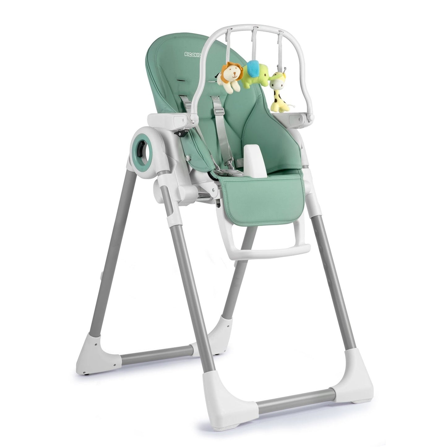Highchair with table, Belo lounger green + bar
