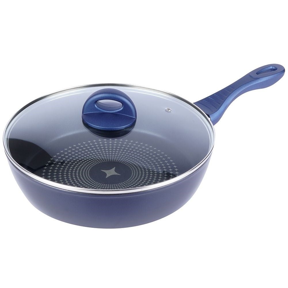 High frying pan 28 cm, ceramic with diamond crystals