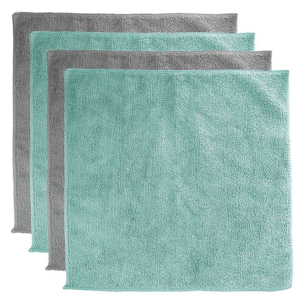 Highly absorbent microfiber kitchen towels, 4-pack