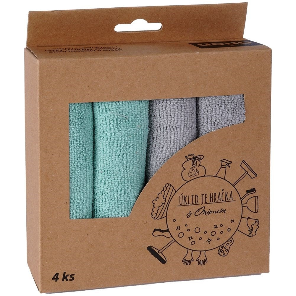 Highly absorbent microfiber kitchen towels, 4-pack
