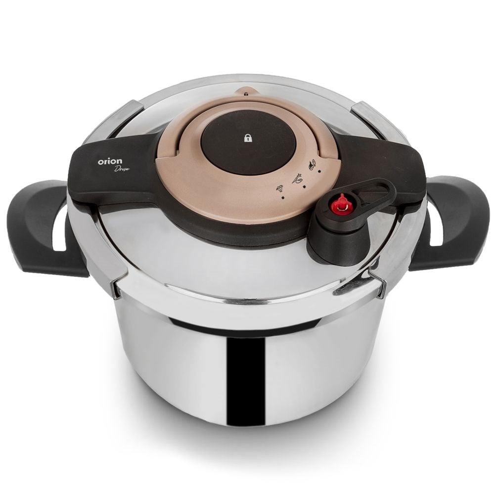 High pressure cooker in stainless steel, 5 liter capacity
