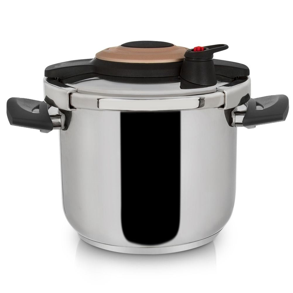 High pressure cooker in stainless steel, 5 liter capacity