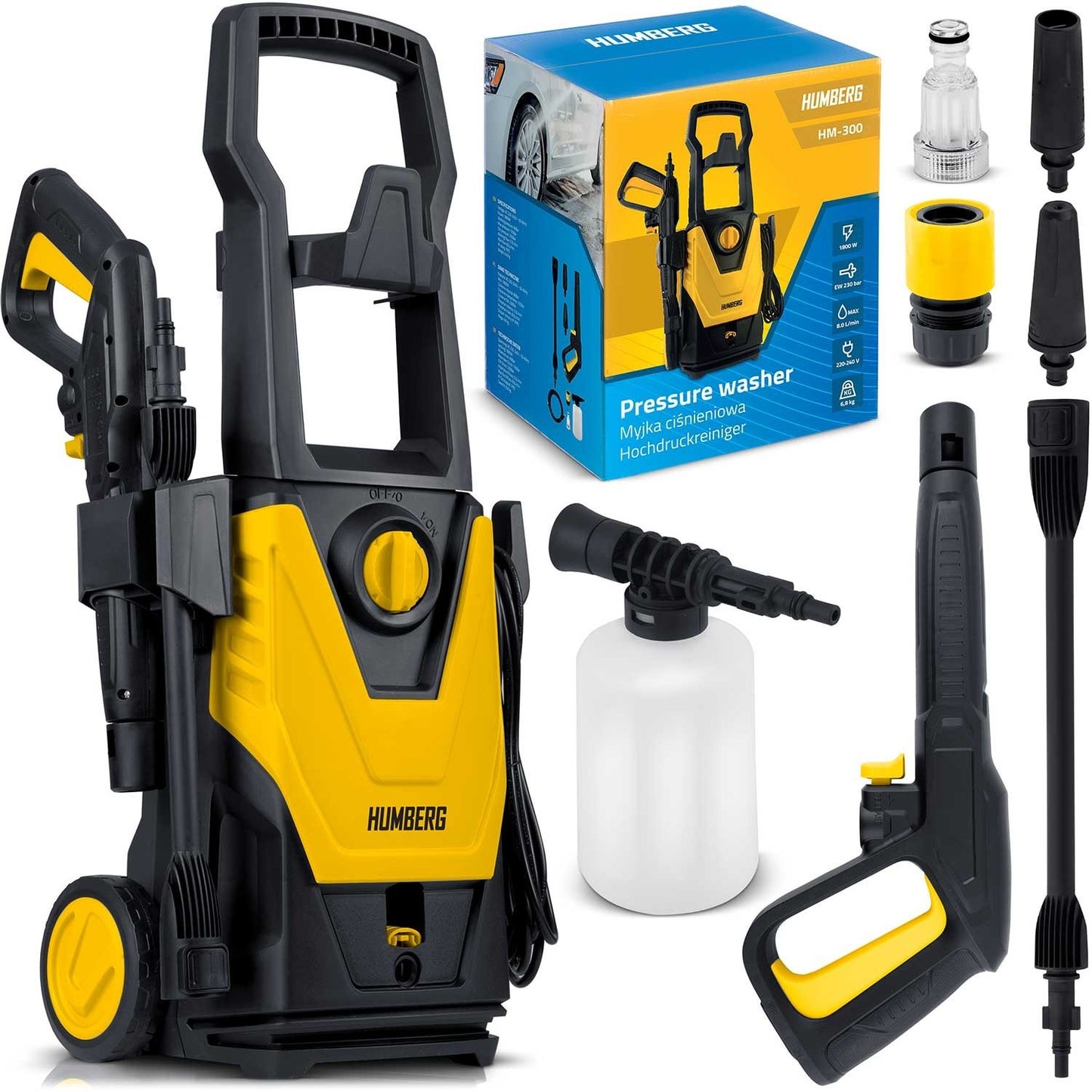 High pressure washer 1800W Humberg HM-300