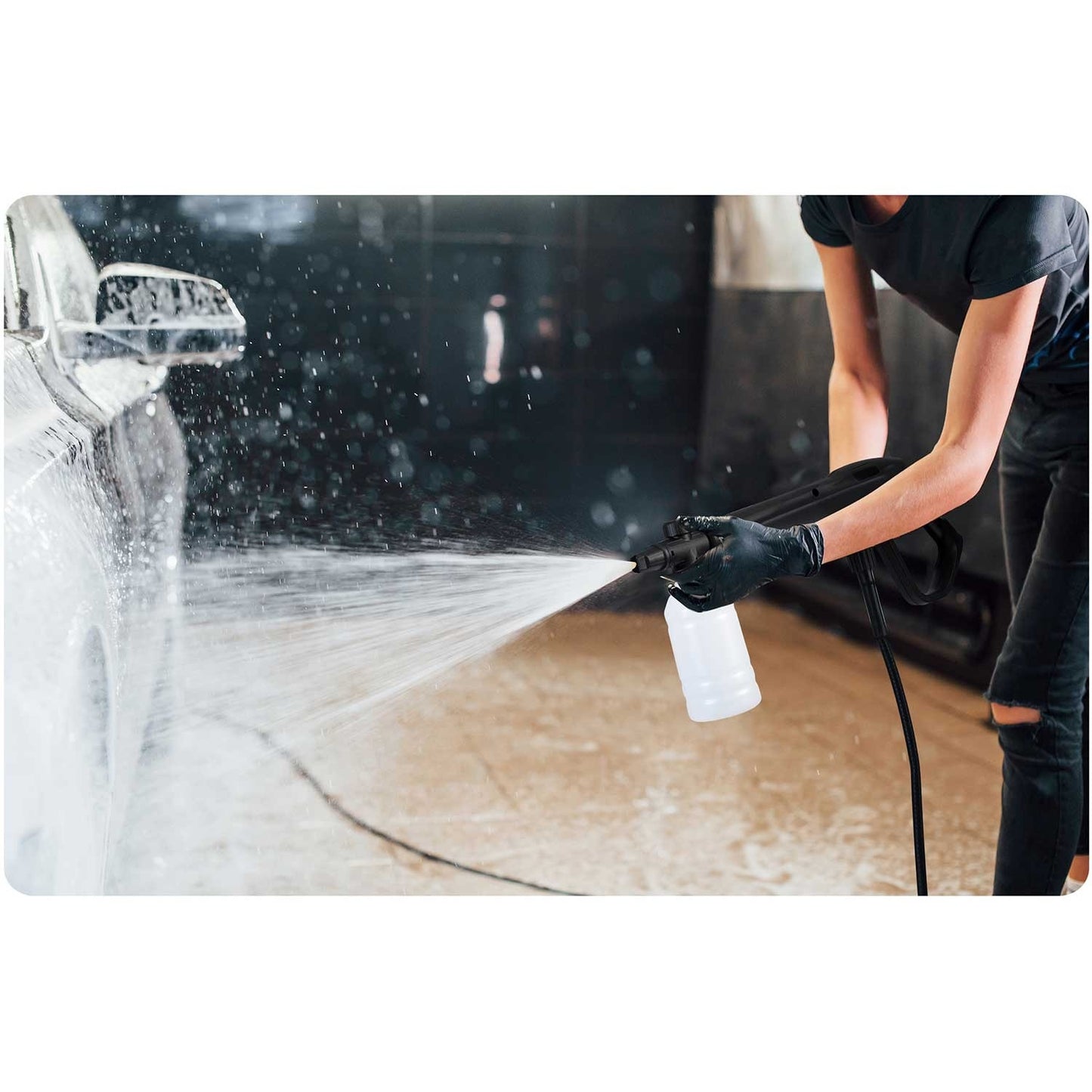 High pressure washer with hose reel 2200W Humberg HM-301