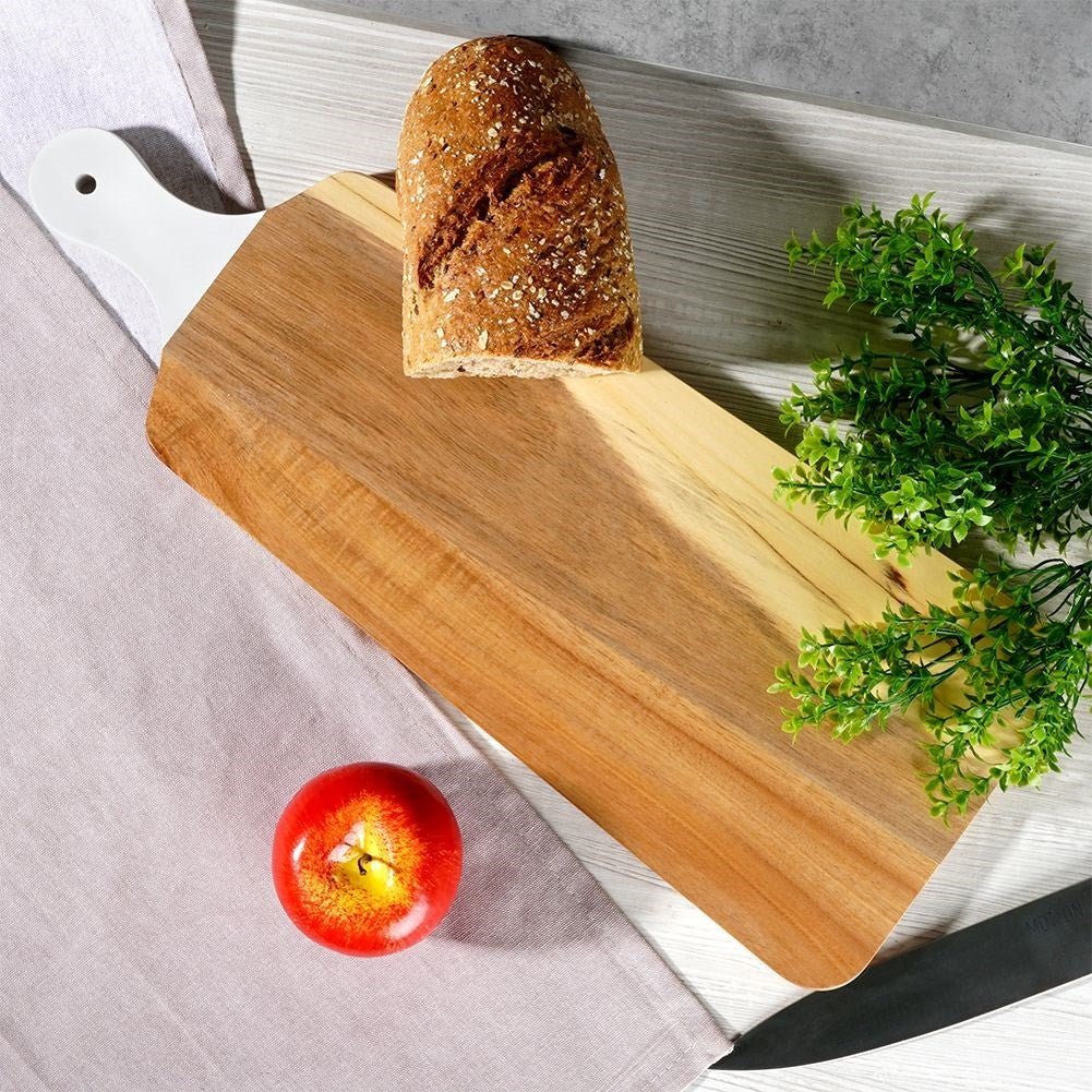 High-quality acacia wood cutting and serving board 48.5 cm