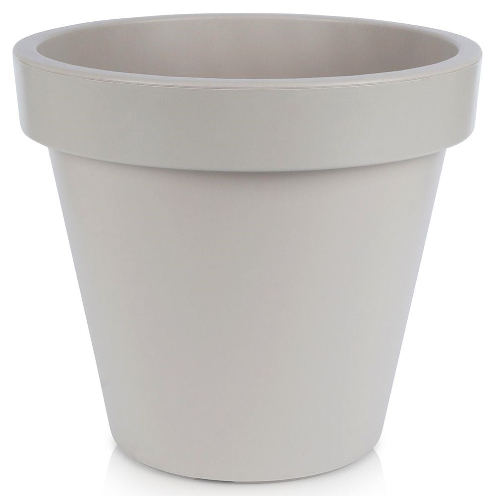 High quality beige plastic pot for garden and terrace