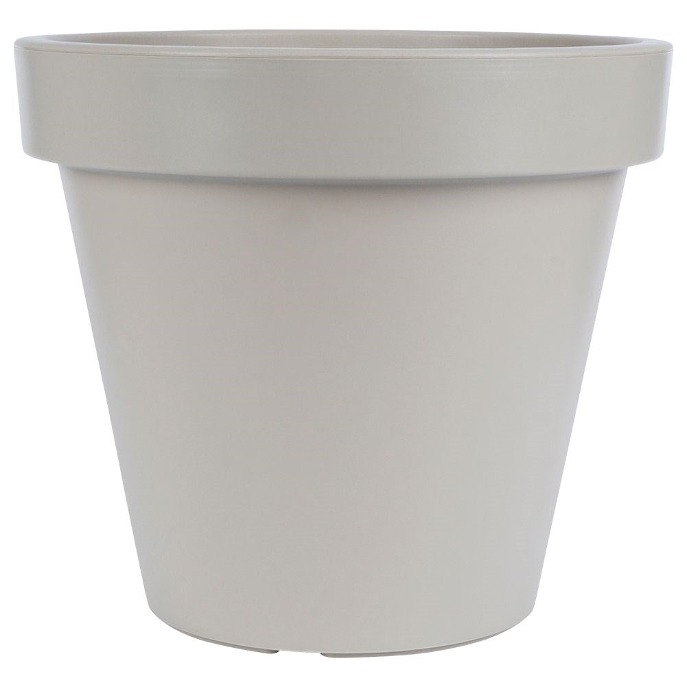 High quality beige plastic pot for garden and terrace