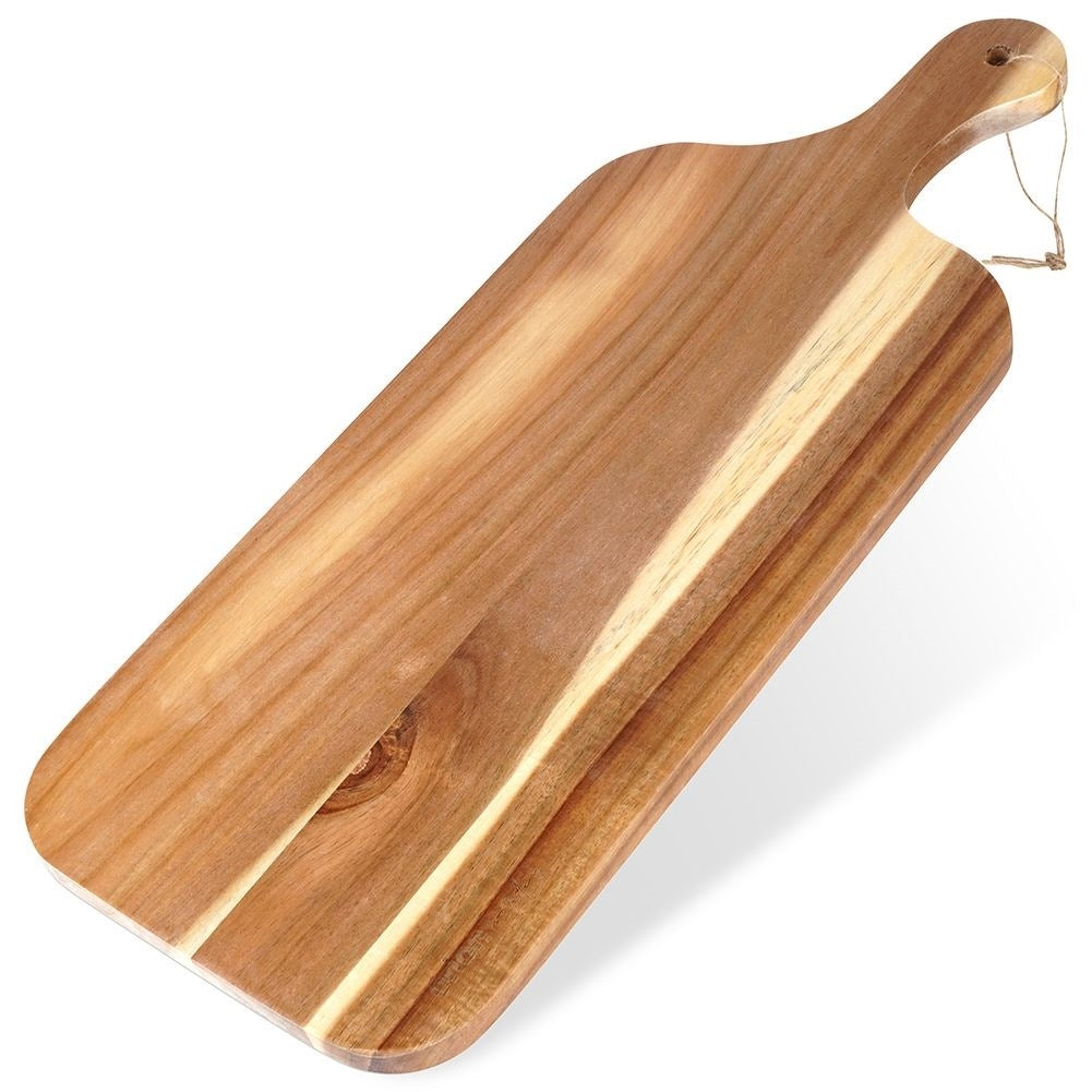 High-quality cutting board in acacia wood with handle
