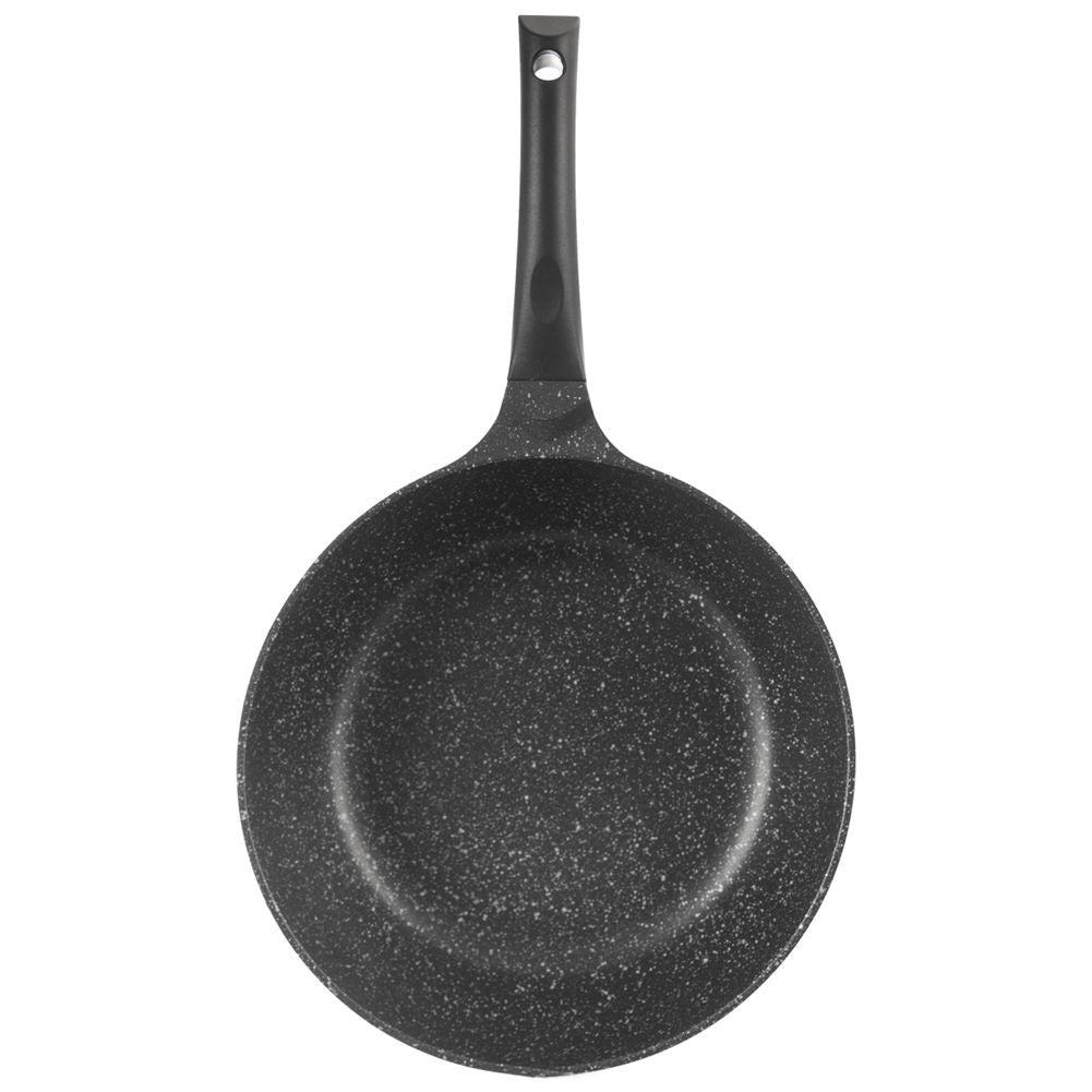 High-quality deep frying pan with Pfluon Granite coating