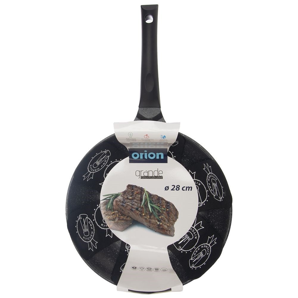High-quality deep frying pan with Pfluon Granite coating