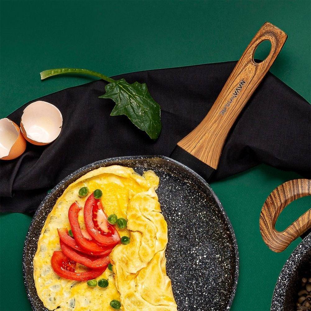 High-quality frying pan with five-layer granite coating