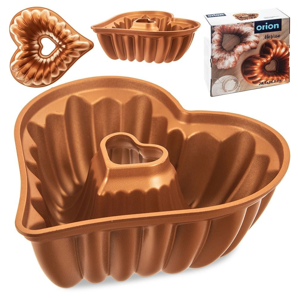 High-quality heart-shaped baking pan with non-stick coating