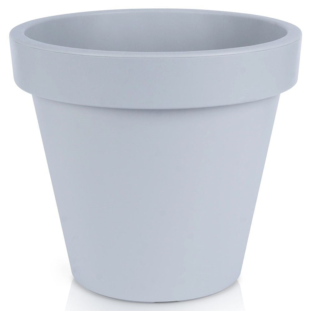 High quality light gray flower pot, weatherproof for garden
