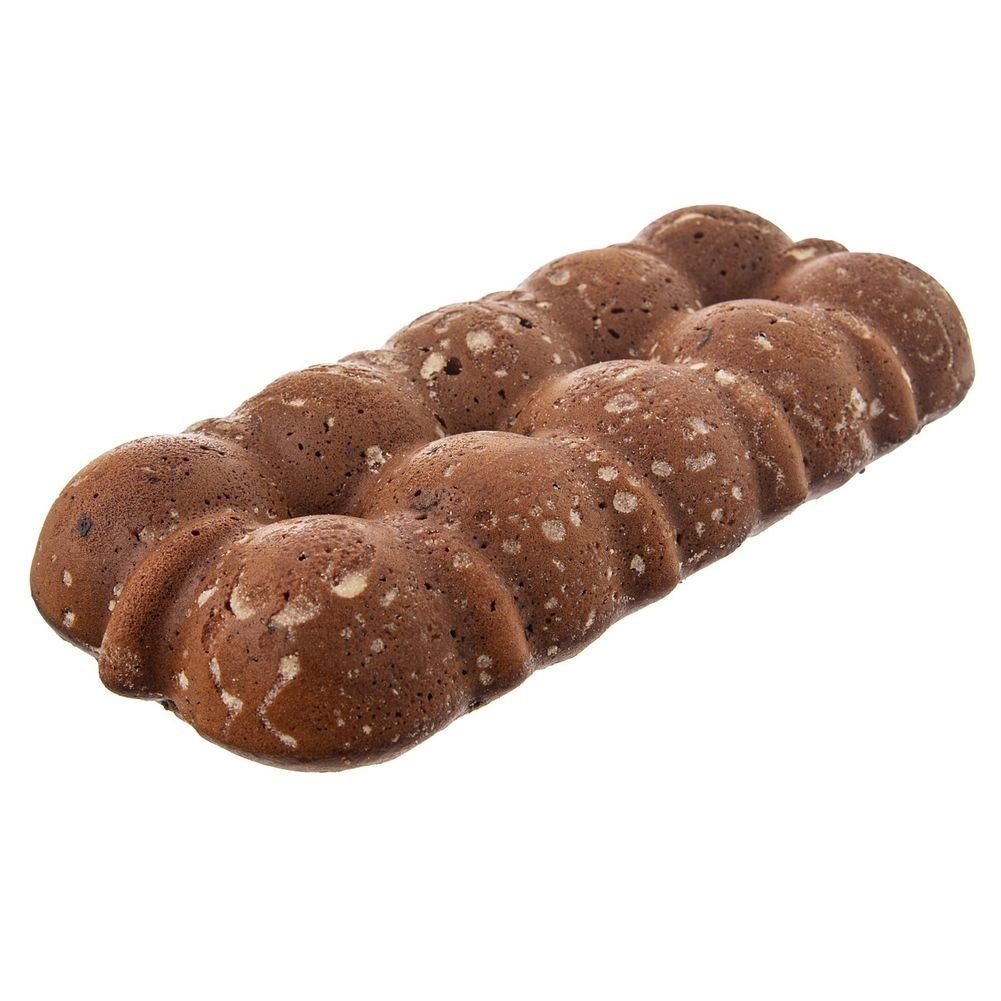High-quality oblong semi-round baking form in copper color