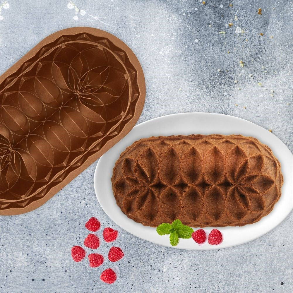 High-quality oval baking tin for cakes and bread
