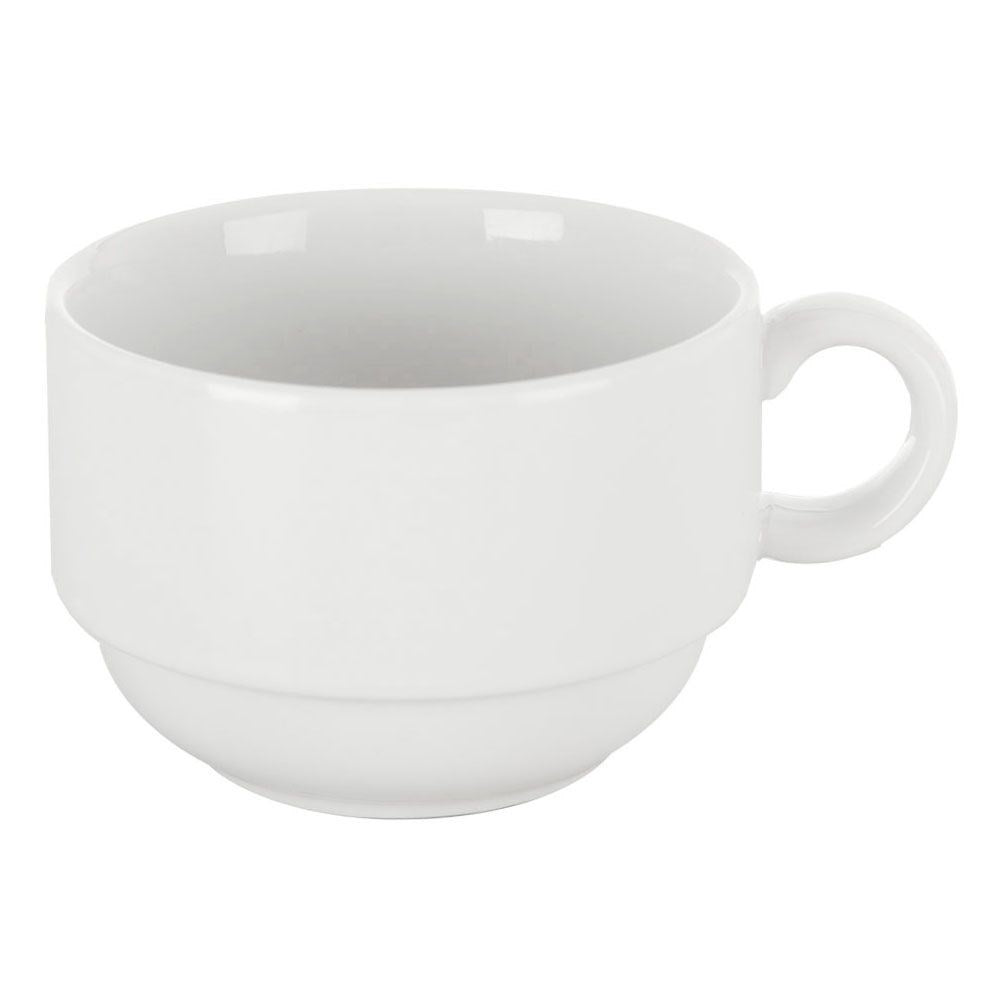 High-quality porcelain mug with handle, dishwasher & microwave safe