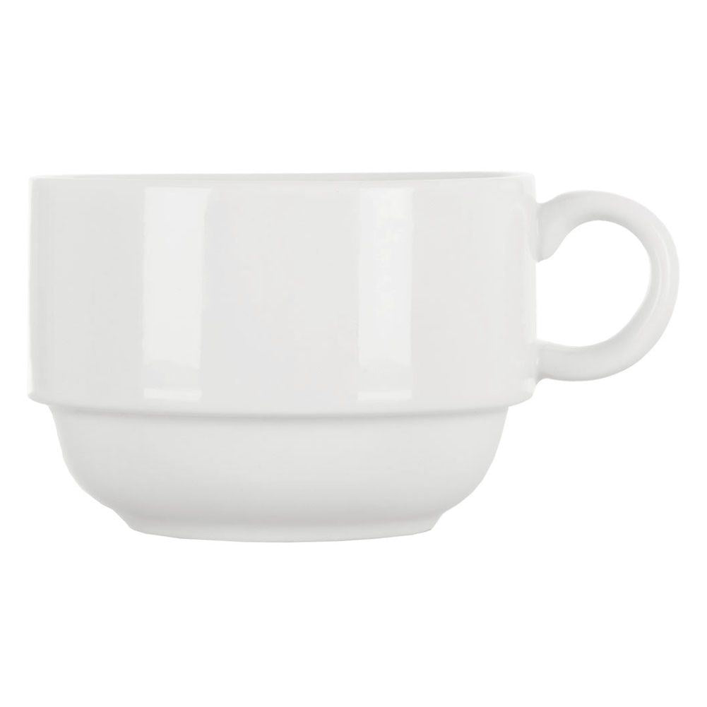 High-quality porcelain mug with handle, dishwasher & microwave safe