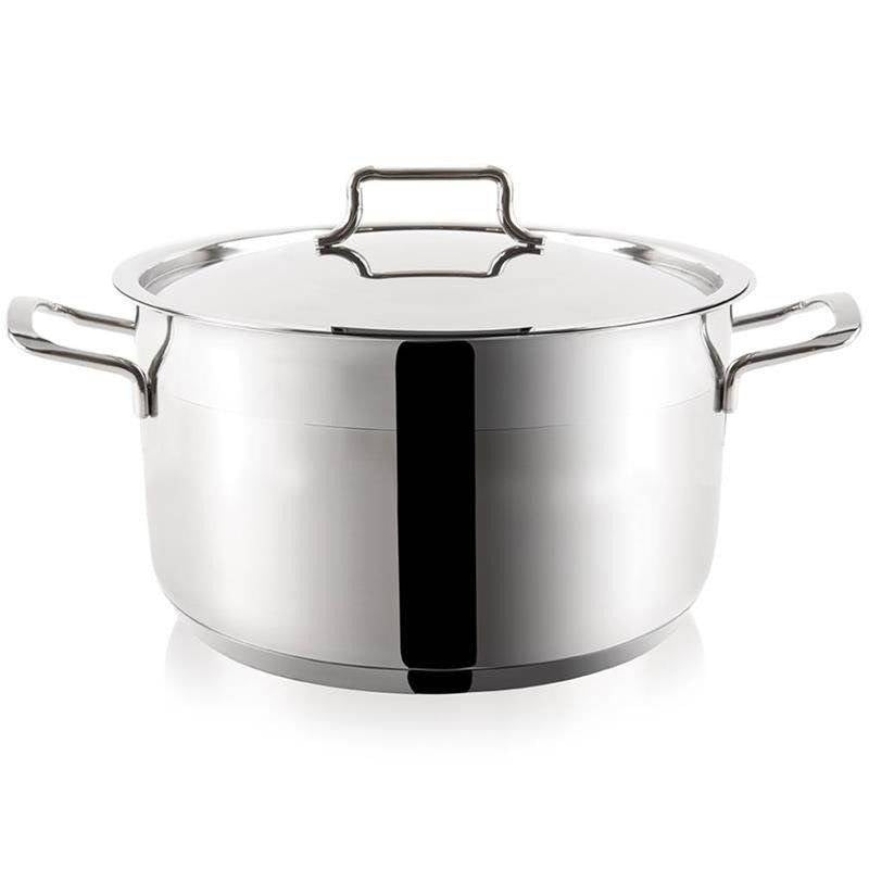 High-quality pot in stainless steel - 8.5 liters
