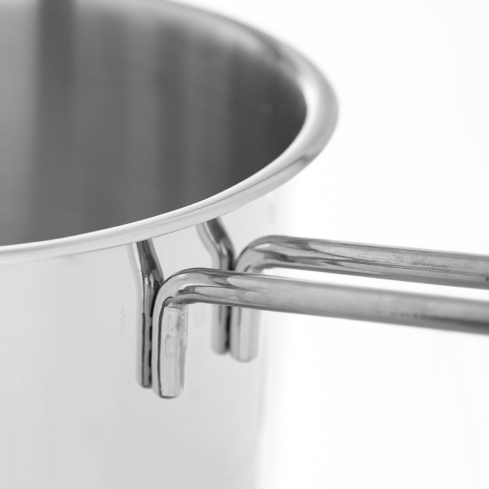 High-quality pot in stainless steel for all stoves