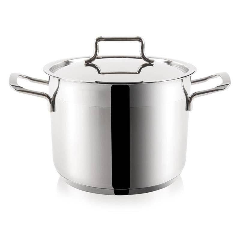High quality stainless pan, 10L for home and professional kitchens
