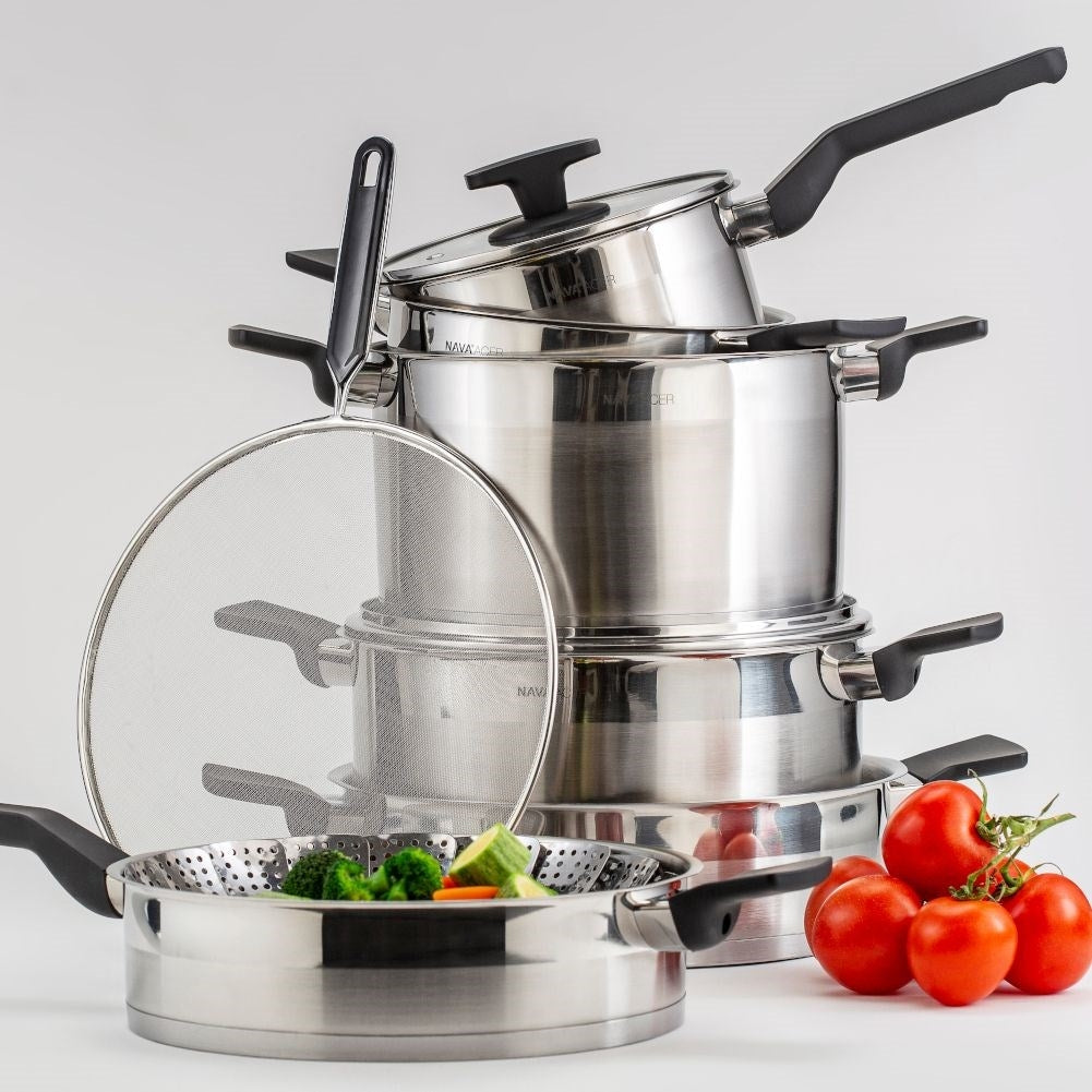 High quality stainless pot for all stoves, dishwasher safe