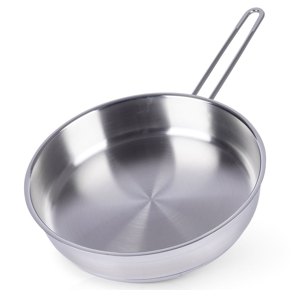 High-quality stainless steel frying pan for all stoves