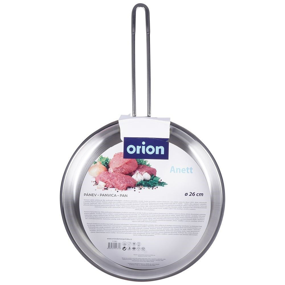 High-quality stainless steel frying pan for all stoves