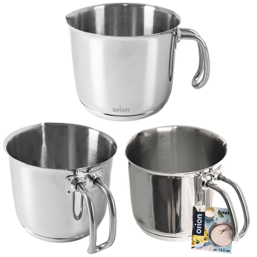 High-quality stainless steel milk pan for all stoves