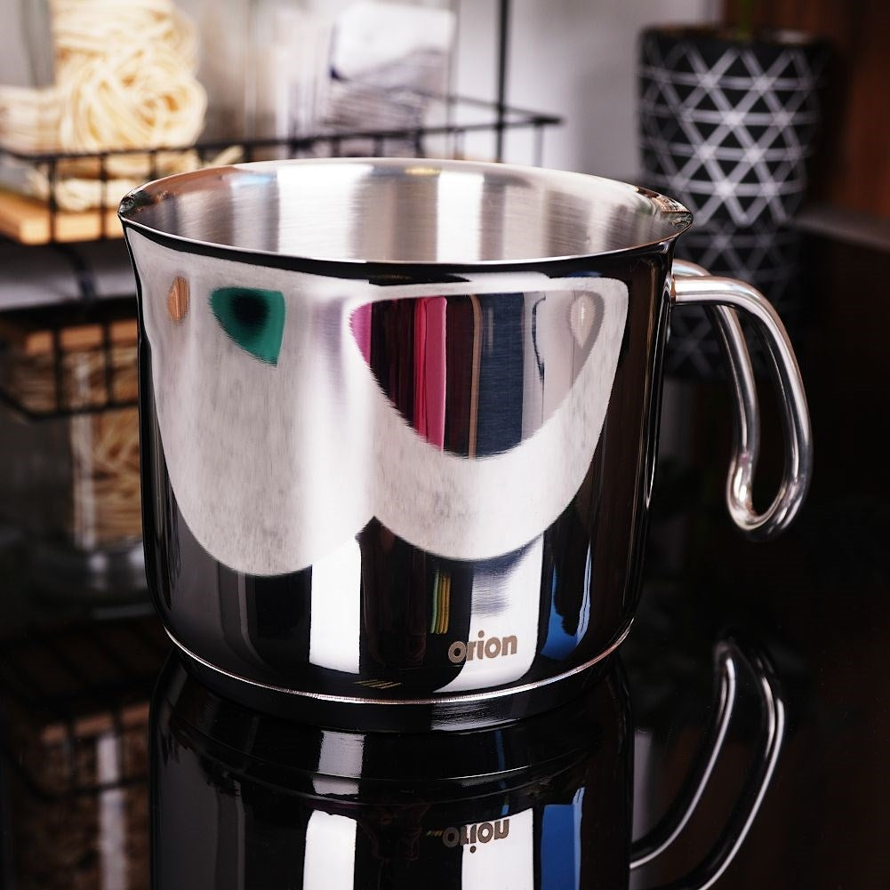 High-quality stainless steel milk pan for all stoves