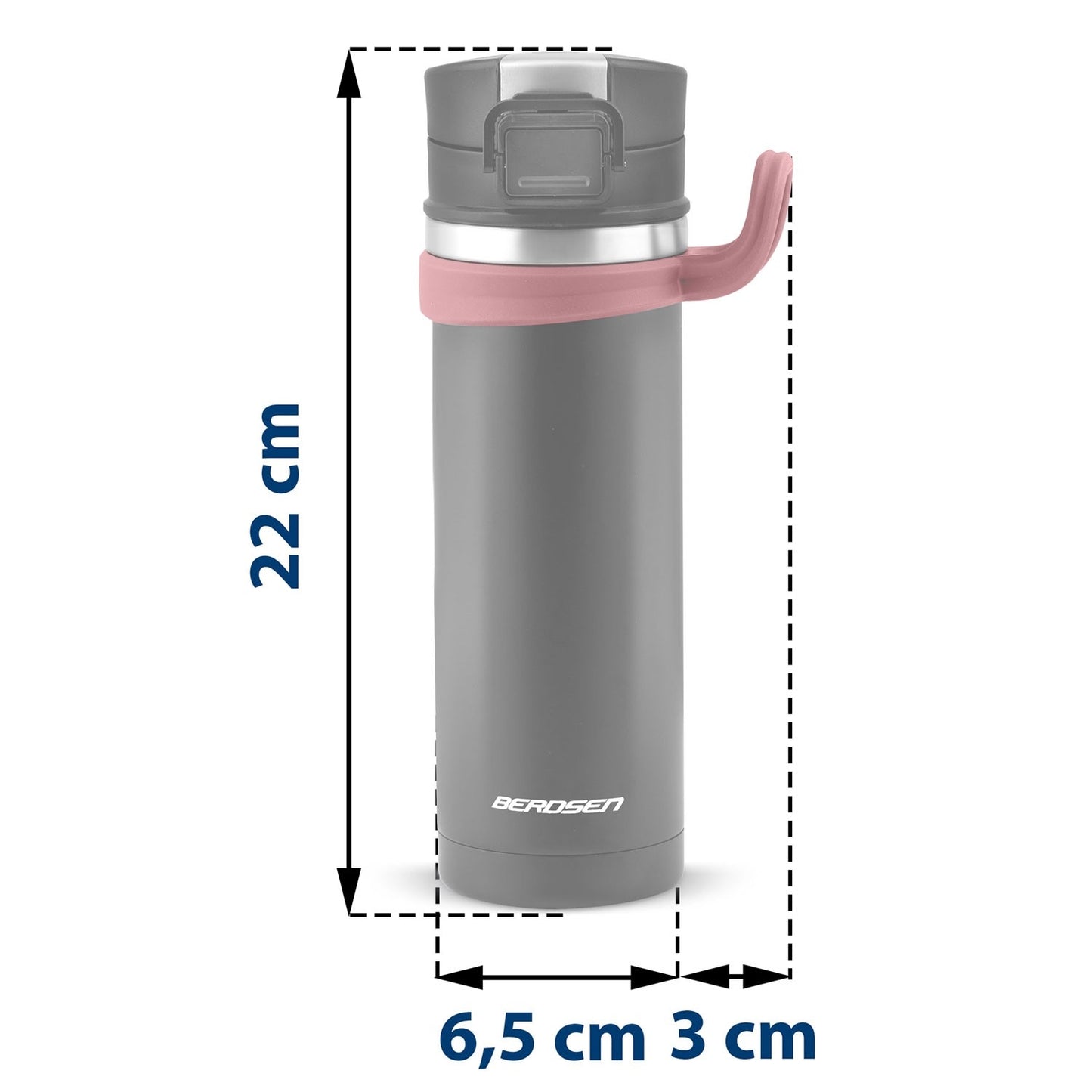 High-quality vacuum thermos 450 ml BD-783 black