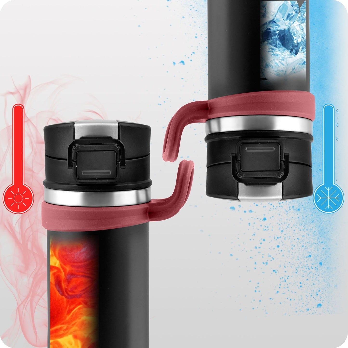High-quality vacuum thermos 450 ml BD-783 black