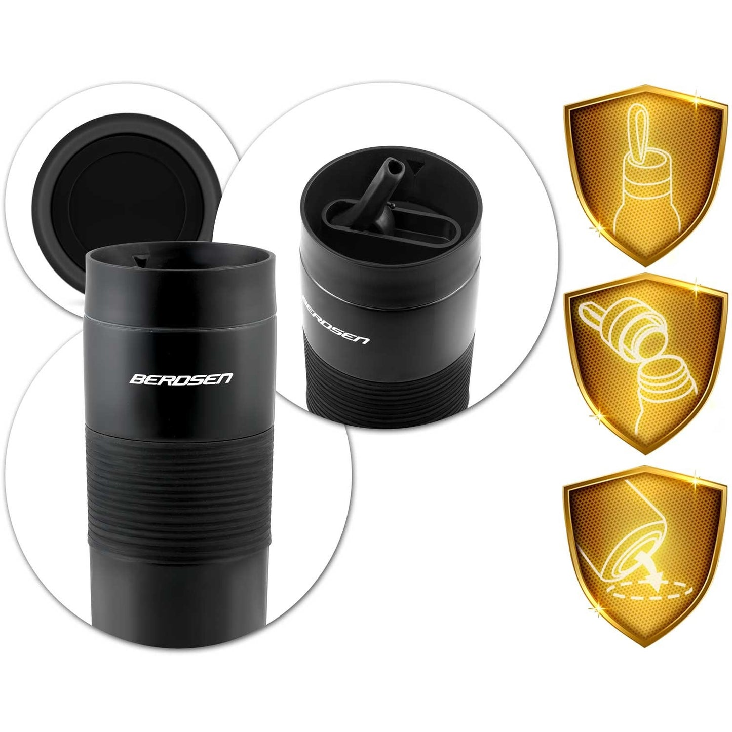 High-quality vacuum thermos 590 ml BD-784 black