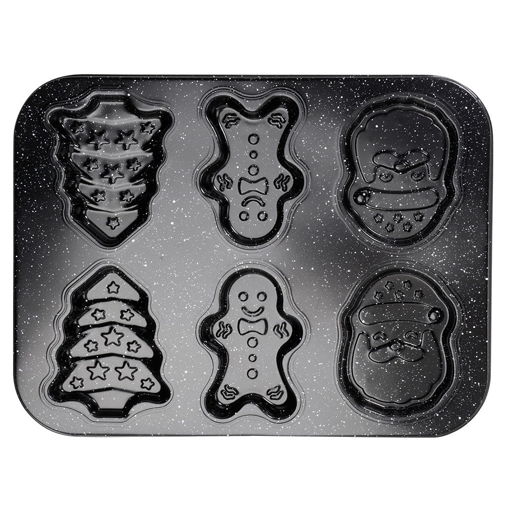 Holiday Cookie Mold, Granite Coated, 35x26.5x2 cm