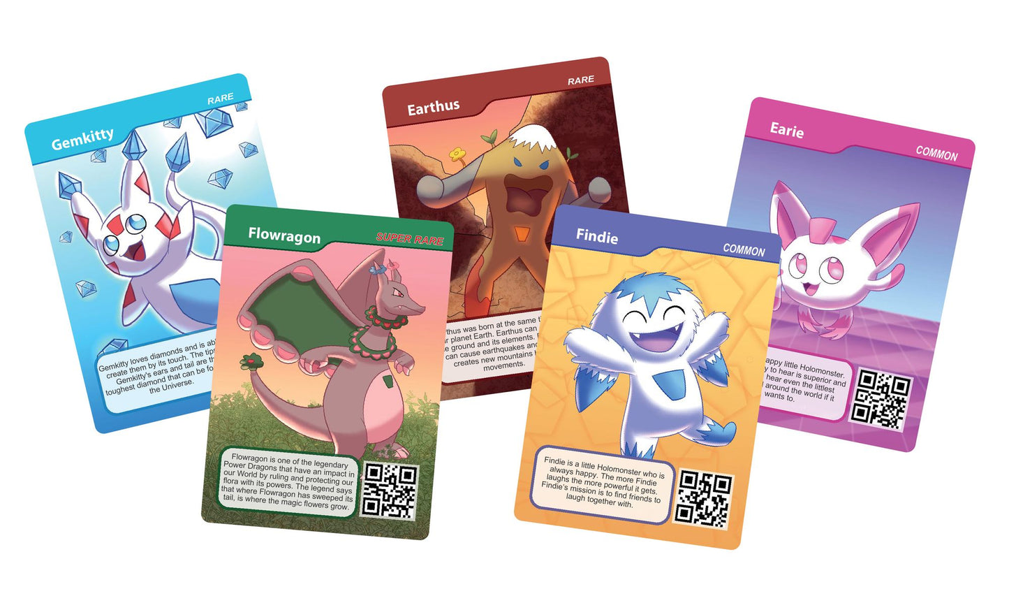 Holomonsters Trading Cards Pack – 5 Collectible Cards