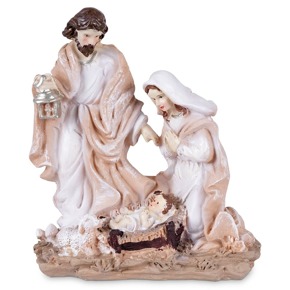 Holy Family Figures in Synthetic Stone for Nativity Scene
