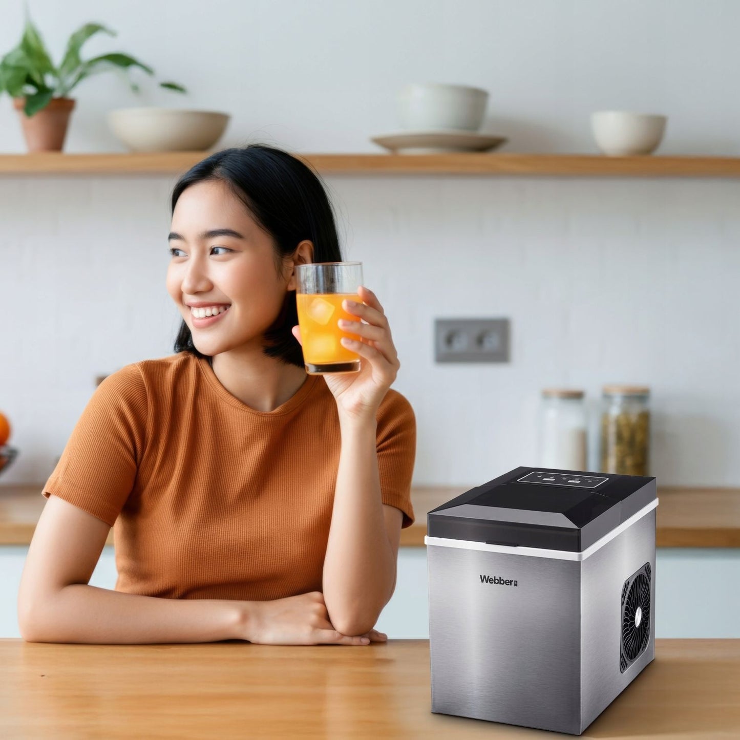 Home Ice Maker Machine, Cubes & Crushed, 10kg Capacity