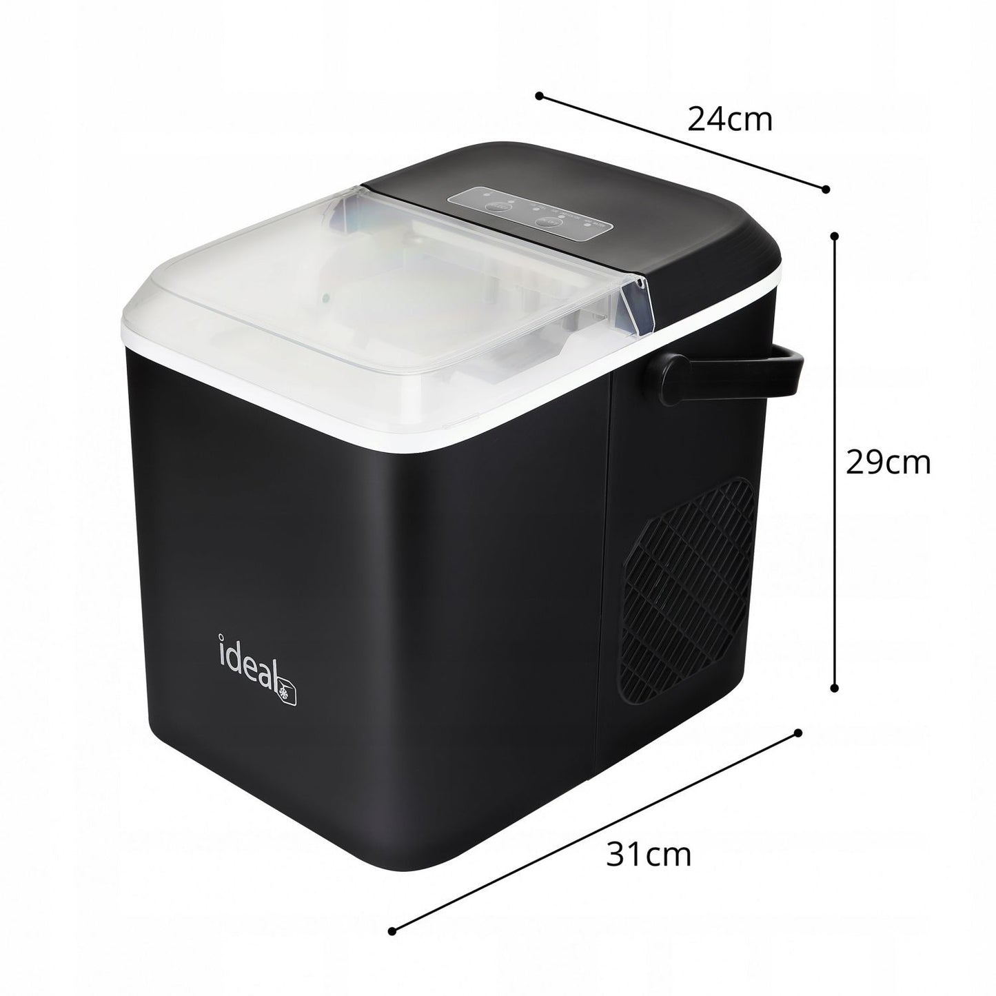 Home Ice Maker Machine – Cubes & Crushed Ice, 12kg, 100W