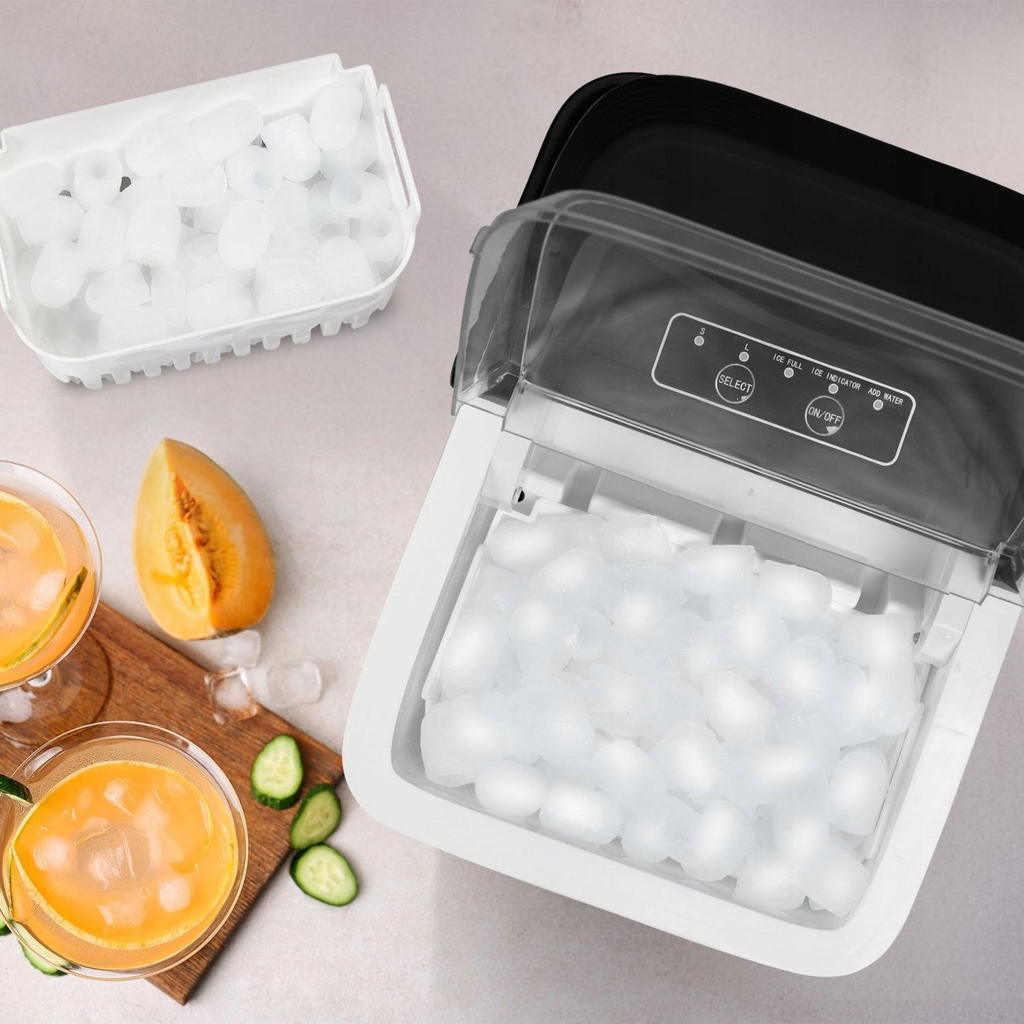 Home Ice Maker Machine – Cubes & Crushed Ice, 12kg, 100W