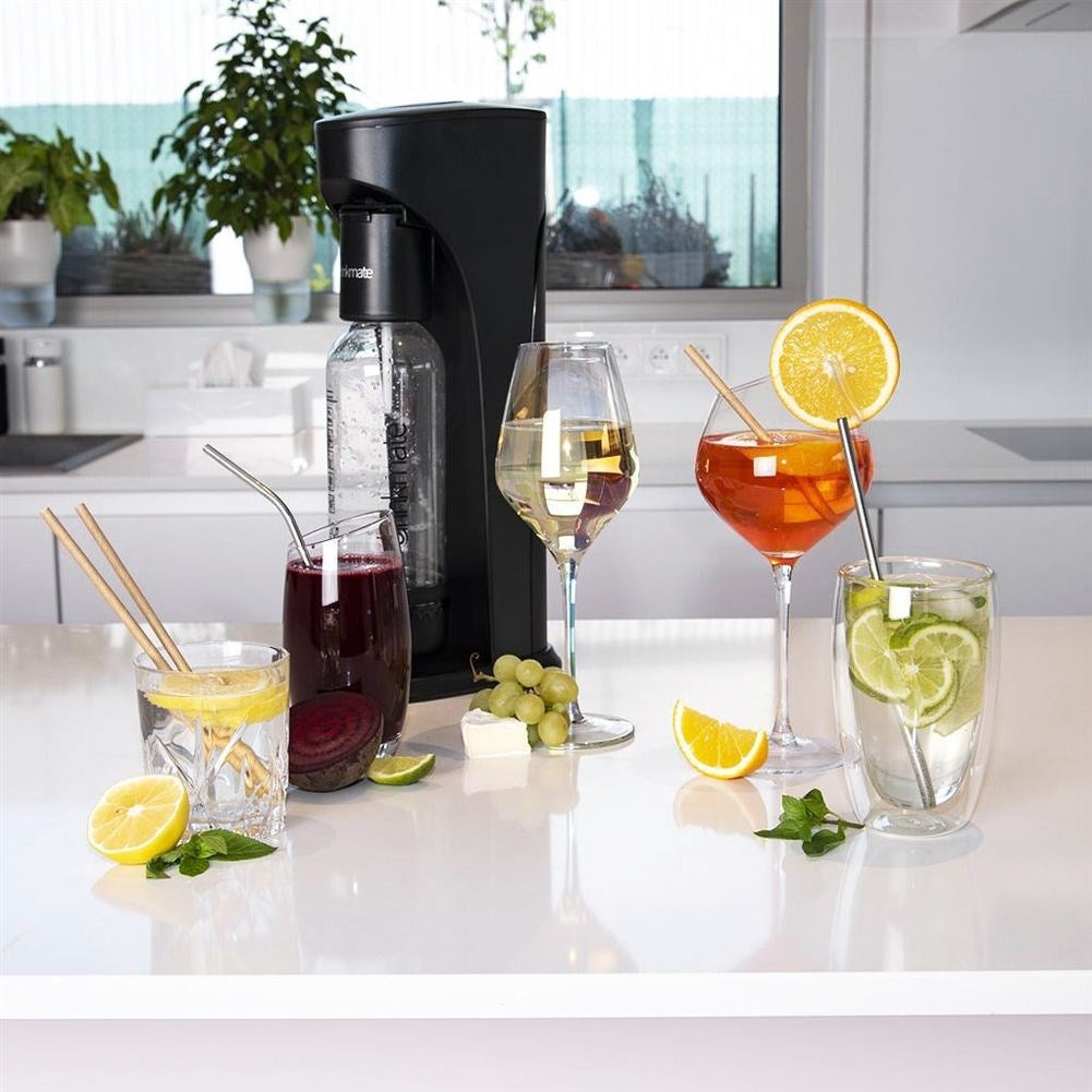 Homemade Carbonated Water and Lemonade Easy