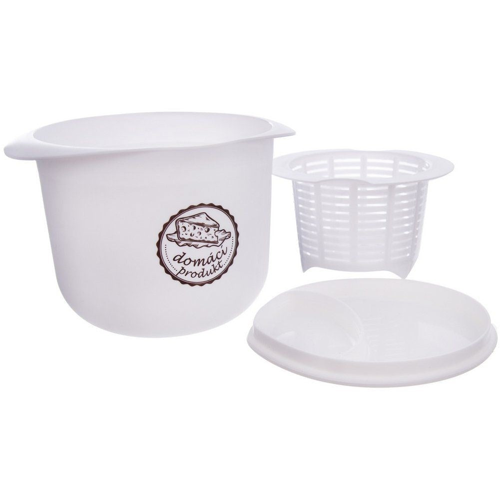 Homemade Cheese Set: Bowl, Strainer and Lid