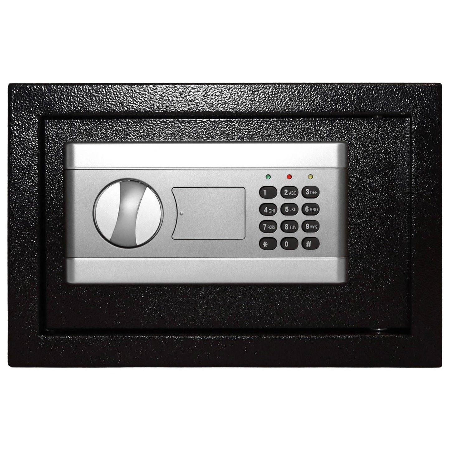 Home safe with electronic lock, key or code access, 31x20x20 cm