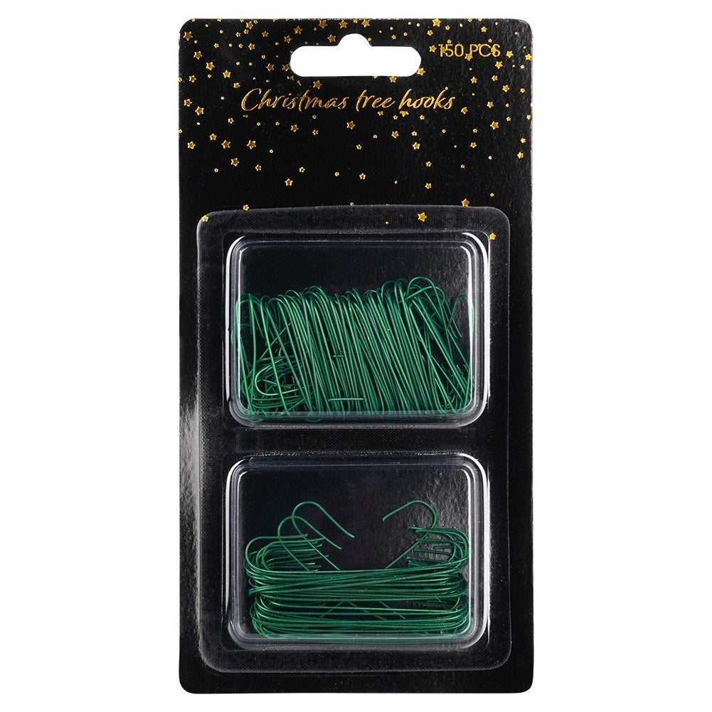 Hook pendants for baubles, green, 3.5/6 cm, 150 pcs.