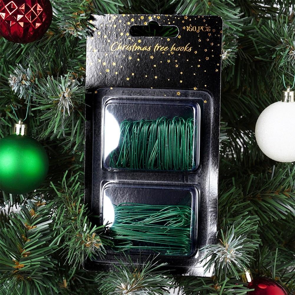 Hook pendants for baubles, green, 3.5/6 cm, 150 pcs.
