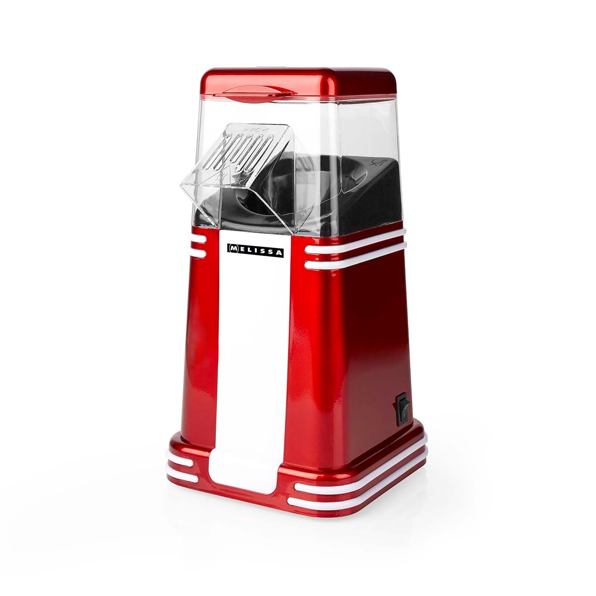 Hot Air Popcorn Maker, 1200W, 60g, Red/White