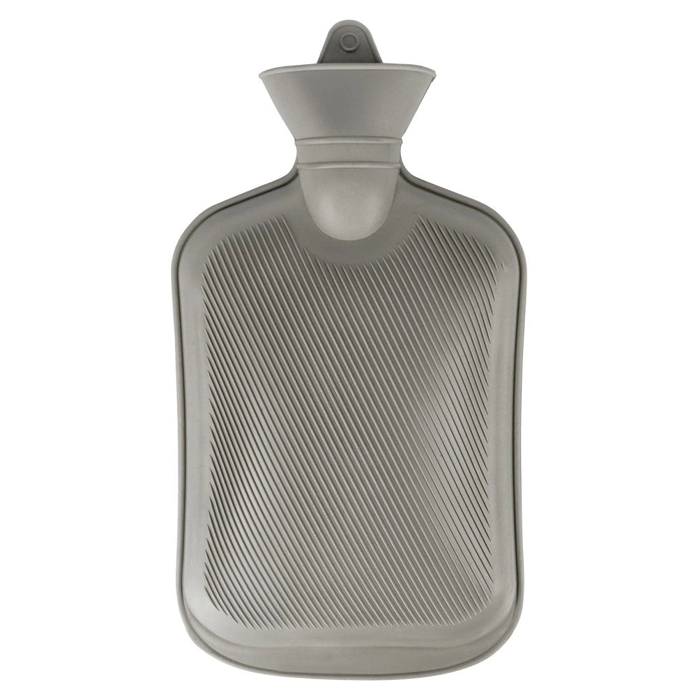 Hot Water Bottle with Gray Dog Cover, 1.8L Capacity
