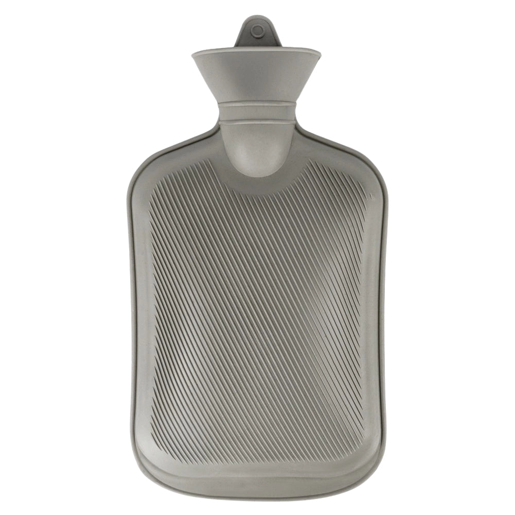 Hot Water Bottle with Gray Dog Cover, 1.8L Capacity
