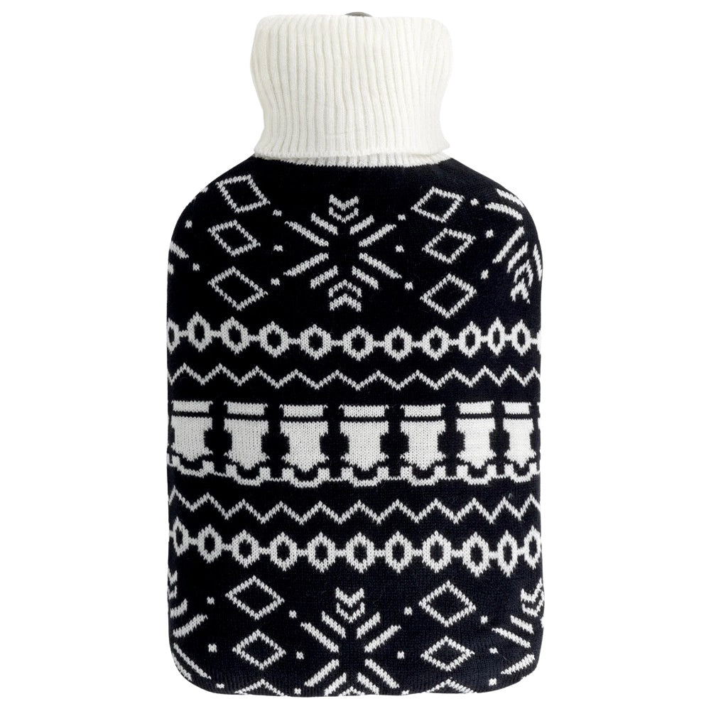 Hot Water Bottle with Sweater Cover, 1.8L Capacity