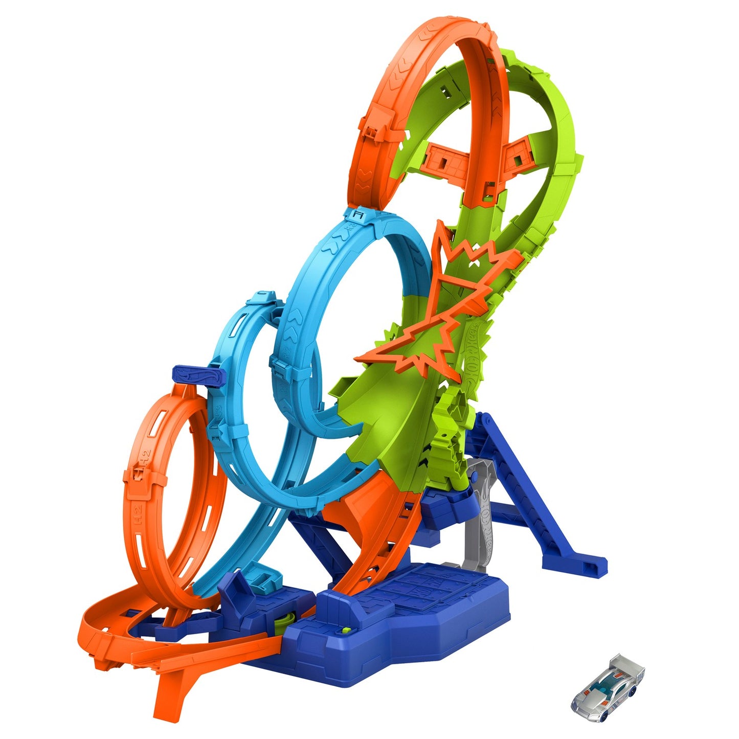 Hot Wheels Action 4 Loop Crash Out Track