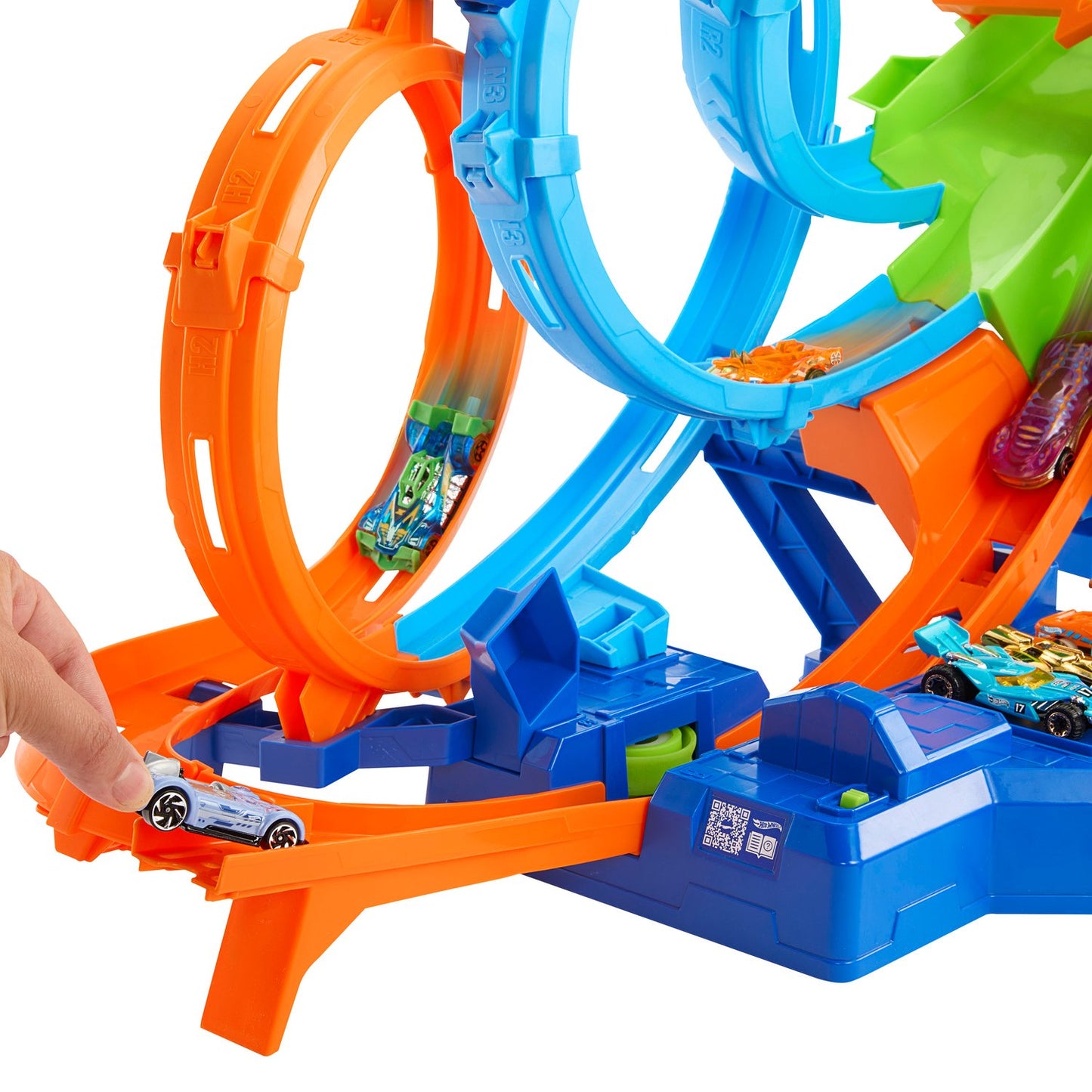 Hot Wheels Action 4 Loop Crash Out Track