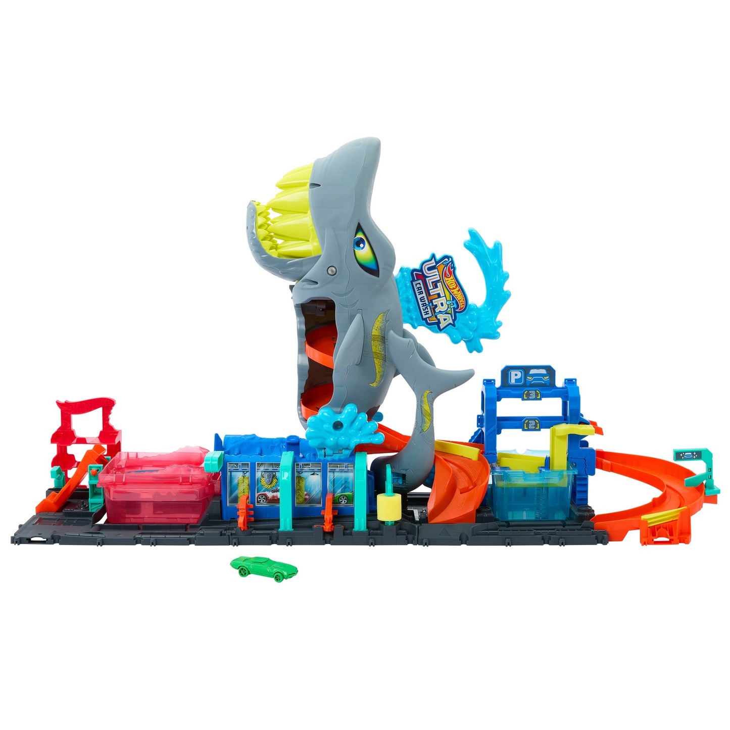 Hot Wheels City Ultra Shark Car Wash